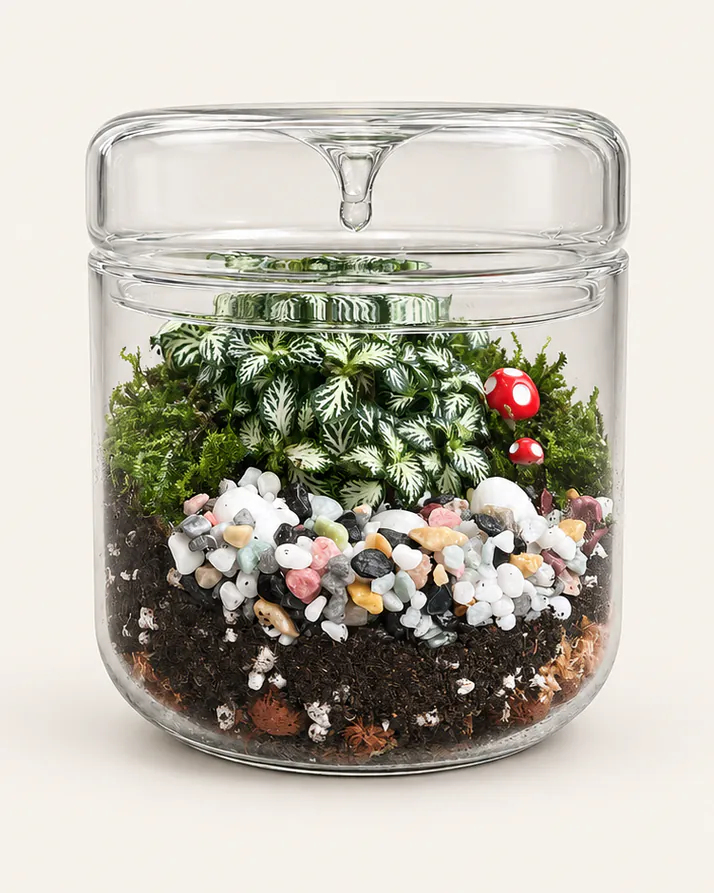 The finished Meadow terrarium